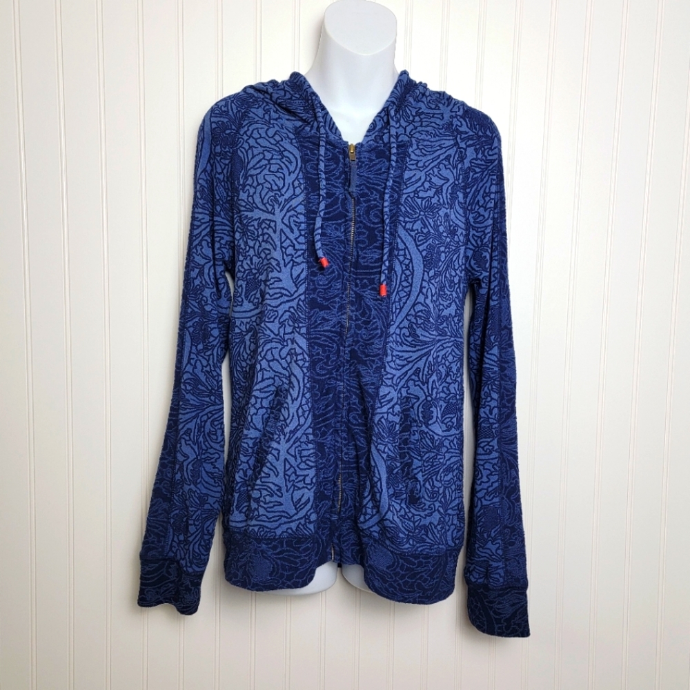 Lucky Brand (Lucky Lotus) blue zip up hoodie size, small